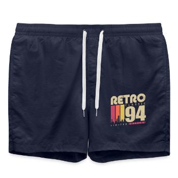 Retro Classic 1994 Vintage Birthday Gift - Swim Trunks - french navy - Front - AI Model Male 185 light (185cm)