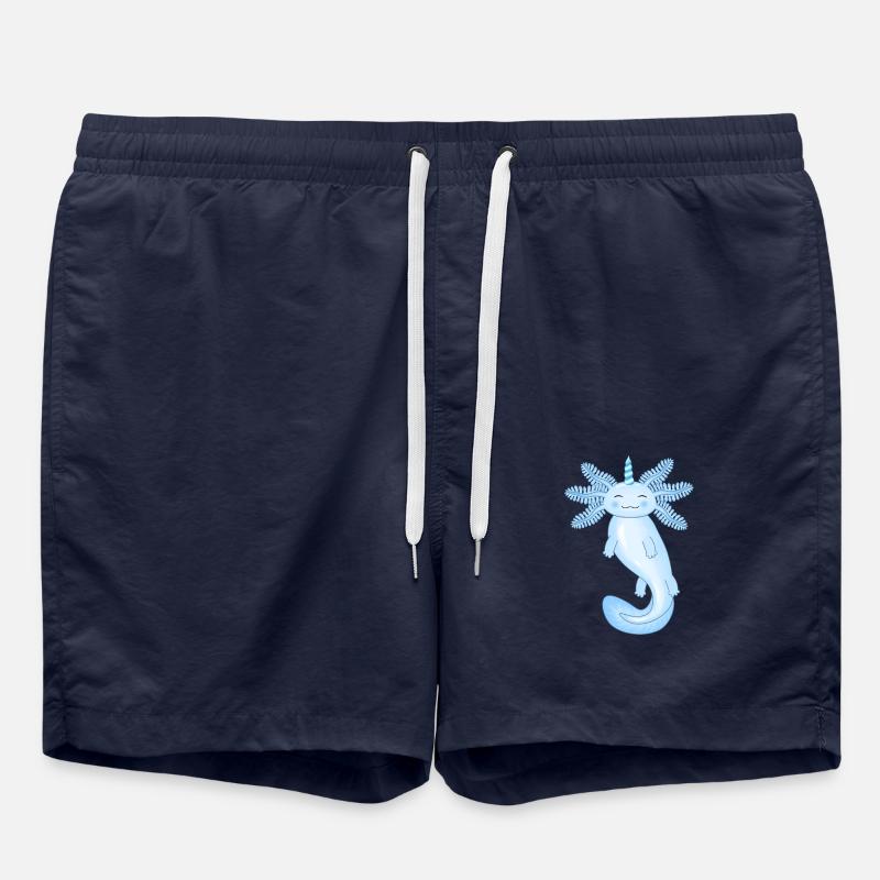 Blue axolotl - Swim Trunks - french navy