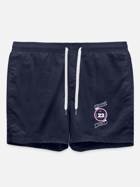 Fière d'être du 23 - Short de bain - bleu marine