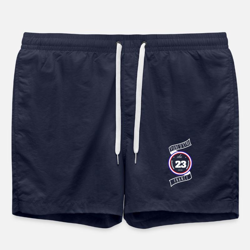 Fière d'être du 23 - Short de bain - bleu marine