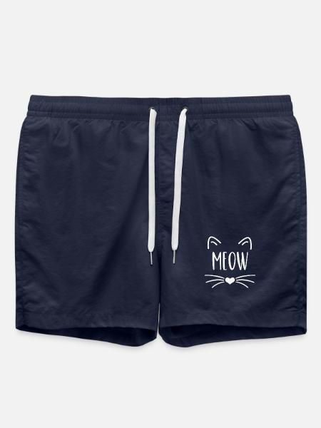 Cat, meow, meow - Swim Trunks - french navy