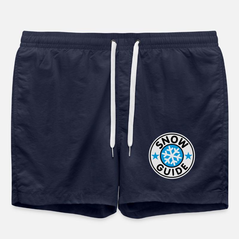Snow Guide | Schnee Führer | Lehrer - Swim Trunks - french navy