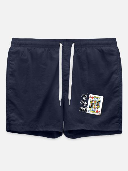 Mon roi de coeur - Short de bain - bleu marine