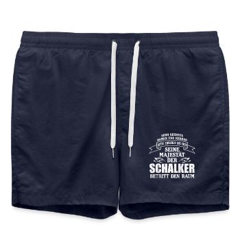 Majestät Schalker - Badeshorts - French Navy - Vorne - AI Model Male 185 light (185cm)