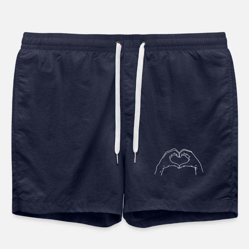 Hands that shape a heart - Swim Trunks - french navy