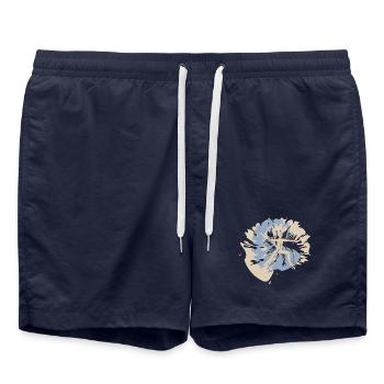 Rikle's Yoga Design - Swim Trunks - french navy - Front - AI Model Male 185 light (185cm)