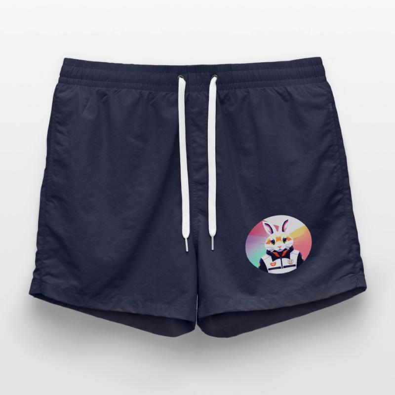 Bunny, Rabbit, Easter Bunny Swim Trunks