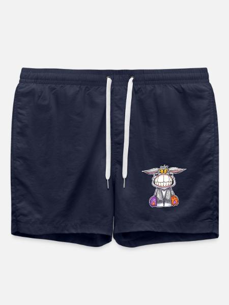 Grin donkey - a smile says more than 1000 words - Swim Trunks - french navy