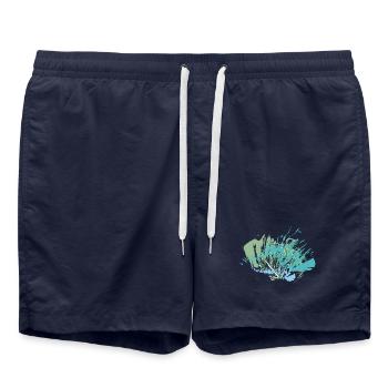 RIKEL'S: Dein Style für die Halfpipe - Badeshorts - French Navy - Vorne - AI Model Male 185 light (185cm)