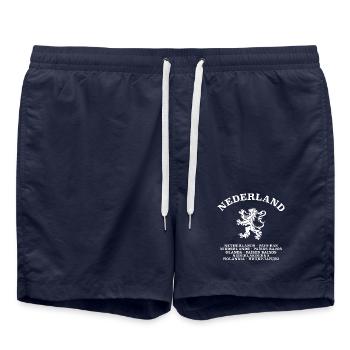 NEDERLAND Pays-Bas Pays-Bas - Short de bain - bleu marine - Devant - AI Model Male 185 light (185cm)