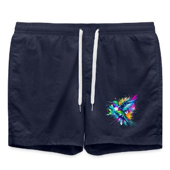 Kolibri - Badeshorts - French Navy - Vorne - AI Model Male 185 light (185cm)