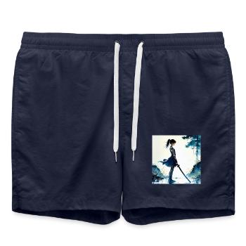 N-dless Nights: Megumi lost the fight - Swim Trunks - french navy - Front - AI Model Male 185 light (185cm)