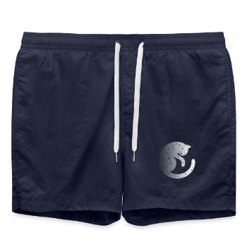 Silence - Short de bain - bleu marine - Devant - AI Model Male 185 light (185cm)