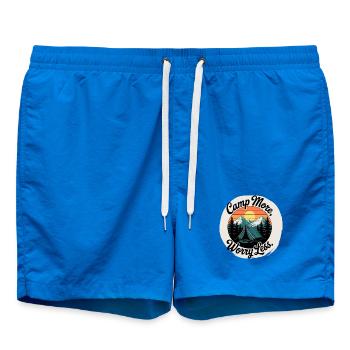 Campez plus, ne vous inquiétez pas ! Personnalisable - Short de bain - cobalt blue - Devant