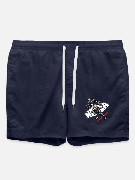 USA Flaggen Footballläufer Sprint - Badeshorts - French Navy