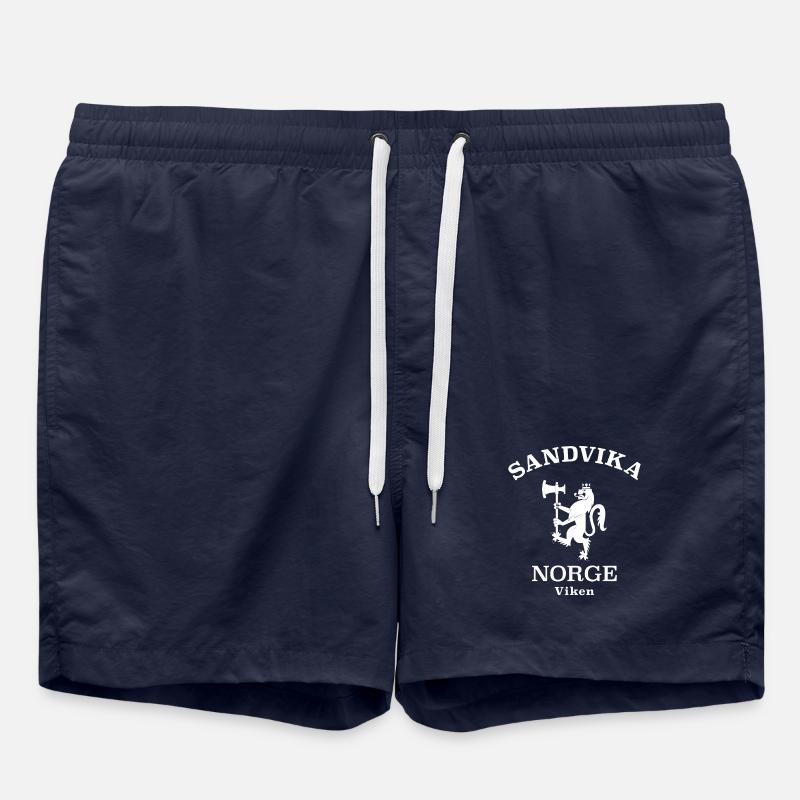 Sandvika Norge, Norvège - Short de bain - bleu marine