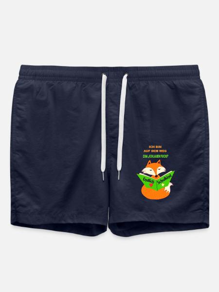 schulkind fuchs einschulung - Badeshorts - French Navy