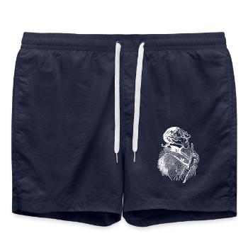 Max and Moritz Busch teachers Lämpel - Swim Trunks - french navy - Front - AI Model Male 185 light (185cm)