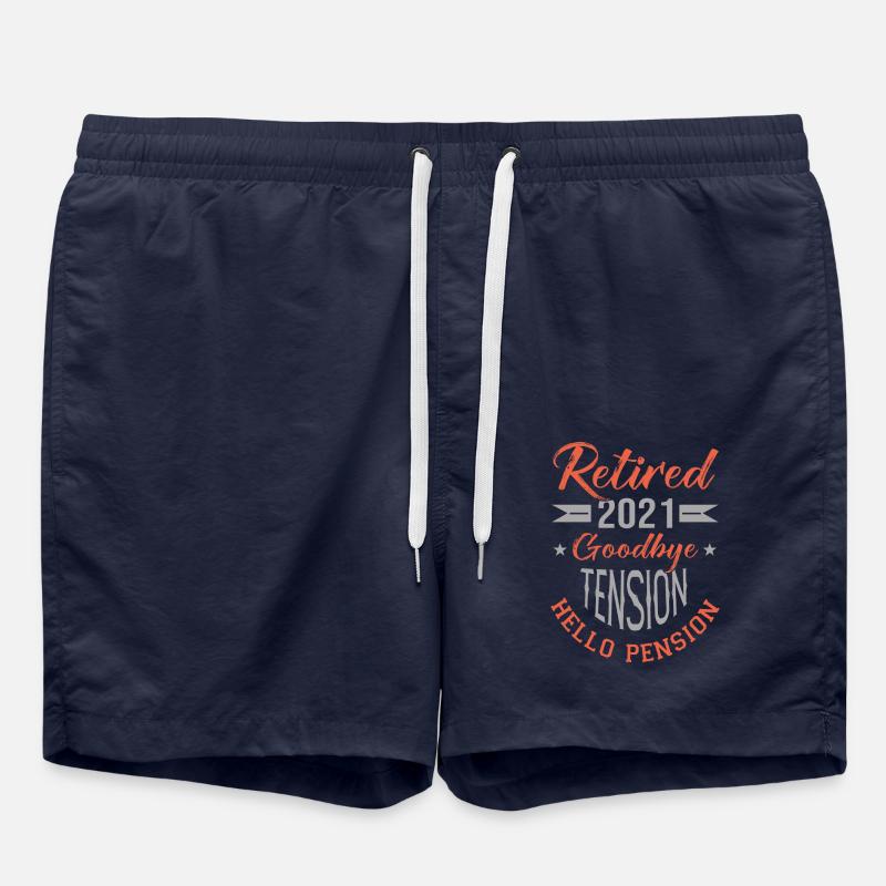 RETIRED 2021 retired, retired - Swim Trunks - french navy