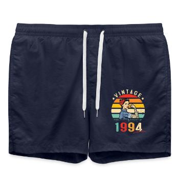 1994 Vintage Édition limitée Cadeau Femmes - Short de bain - bleu marine - Devant - AI Model Male 185 light (185cm)