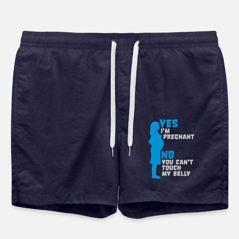 ne peut pas toucher mon - Short de bain - bleu marine