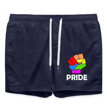 Pride - Short de bain - bleu marine - Devant - AI Model Male 185 light (185cm)