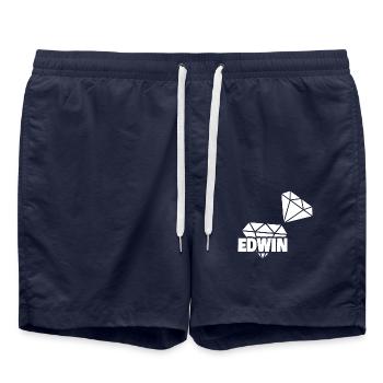 Edwin - Short de bain - bleu marine - Devant - AI Model Male 185 light (185cm)