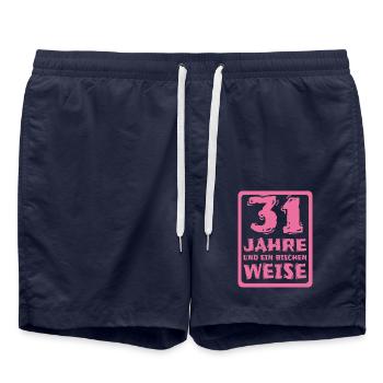 Age 31 - Swim Trunks - french navy - Front - AI Model Male 185 light (185cm)