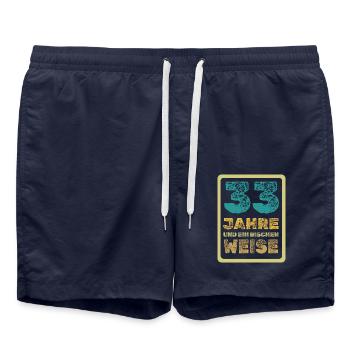 Age 33 - Swim Trunks - french navy - Front - AI Model Male 185 light (185cm)