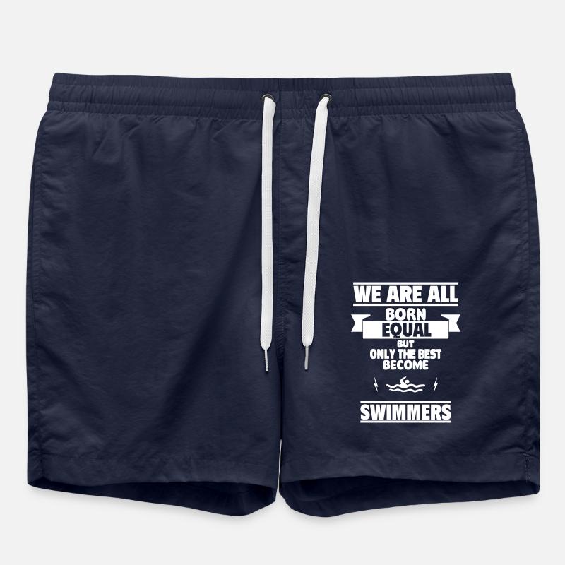 Only the best become swimmers - Swim Trunks - french navy