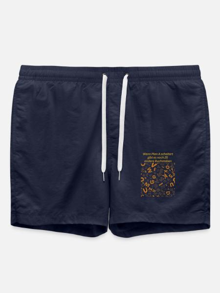 When Plan A Fails png - Swim Trunks - french navy