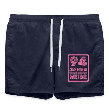 Proverbe 94 - Short de bain - bleu marine - Devant - AI Model Male 185 light (185cm)