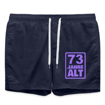 73 - Short de bain - bleu marine - Devant - AI Model Male 185 light (185cm)