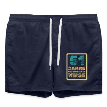 Age 51 - Swim Trunks - french navy - Front - AI Model Male 185 light (185cm)