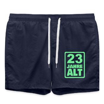 23 - Short de bain - bleu marine - Devant - AI Model Male 185 light (185cm)
