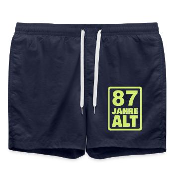 Alt 87 - Badeshorts - French Navy - Vorne - AI Model Male 185 light (185cm)