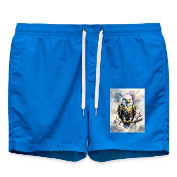 Bald Eagle - Swim Trunks - cobalt blue - Front