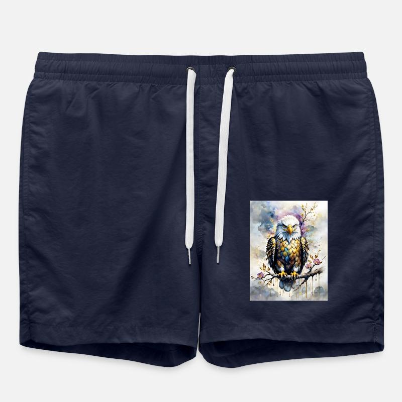 Pygargue à tête blanche - Short de bain - bleu marine