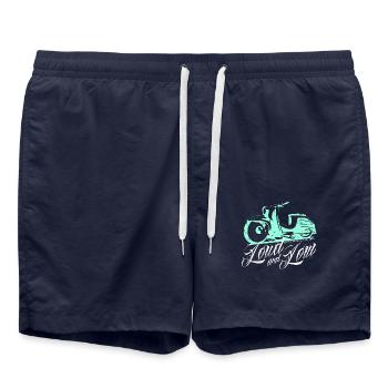Simson Schwalbe KR 51 Loud and Low - Badeshorts - French Navy - Vorne - AI Model Male 185 light (185cm)