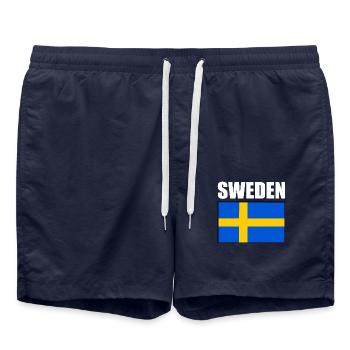 Schweden - Badeshorts - French Navy - Vorne - AI Model Male 185 light (185cm)