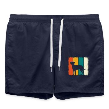 Labrador Rétro - Short de bain - bleu marine - Devant - AI Model Male 185 light (185cm)