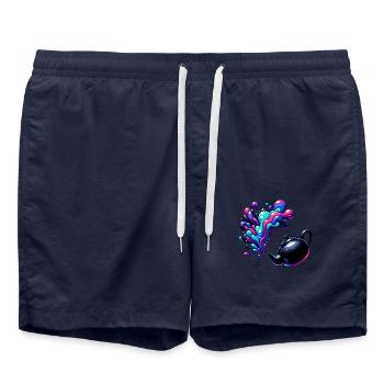 Magical Cosmic Teapot - Swim Trunks - french navy - Front - AI Model Male 185 light (185cm)