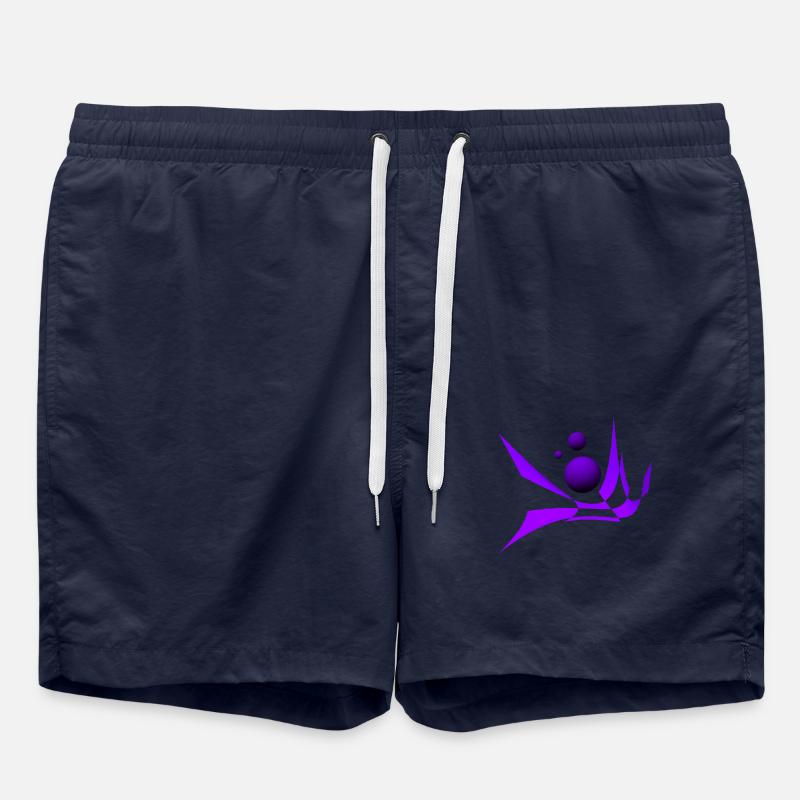 Bicubic Waves - Badeshorts - French Navy