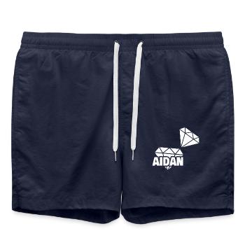 Aidan en tant que précieux - Short de bain - bleu marine - Devant - AI Model Male 185 light (185cm)