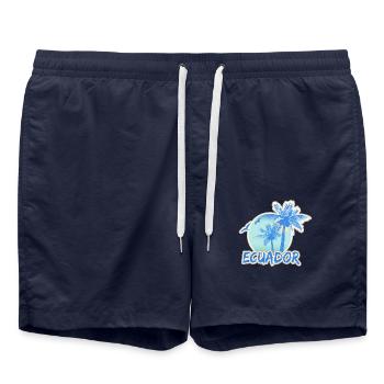 Urlaub Ecuador - Badeshorts - French Navy - Vorne - AI Model Male 185 light (185cm)