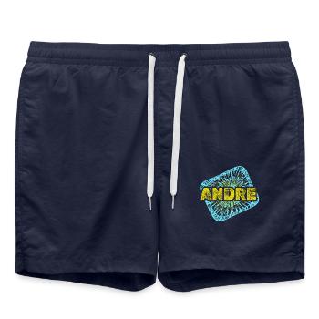 Cadeau pour André - Short de bain - bleu marine - Devant - AI Model Male 185 light (185cm)
