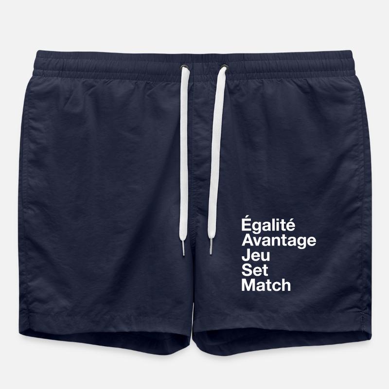 Tennis français - Short de bain - bleu marine