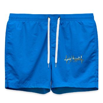 Kiel Skyline Heartbeat Fan Heart Love Love Kieler - Swim Trunks - cobalt blue - Front
