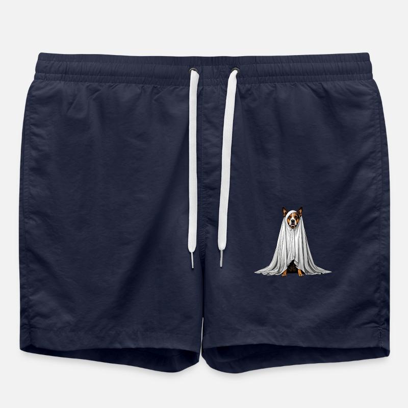 fantôme de chien effrayant - Short de bain - bleu marine