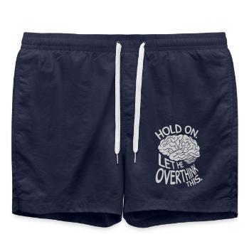 Let me overthink this - Badeshorts - French Navy - Vorne - AI Model Male 185 light (185cm)
